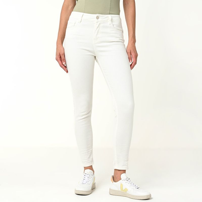 BASEMENT - Jean Skinny Mujer Tiro medio Basement