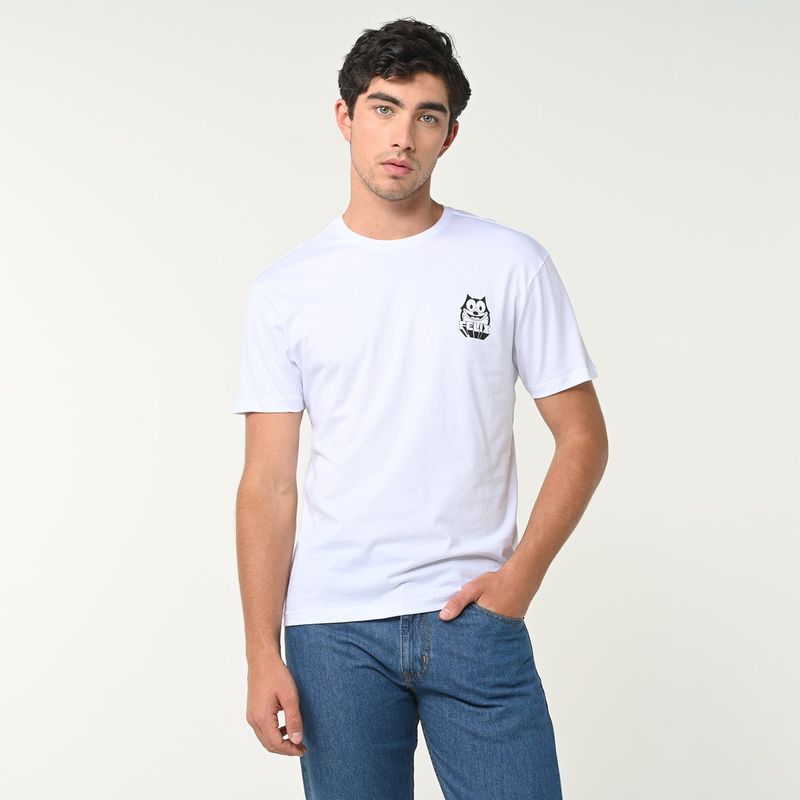 BEARCLIFF - Camiseta Hombre Manga corta con Estampado de Algodón Bearcliff