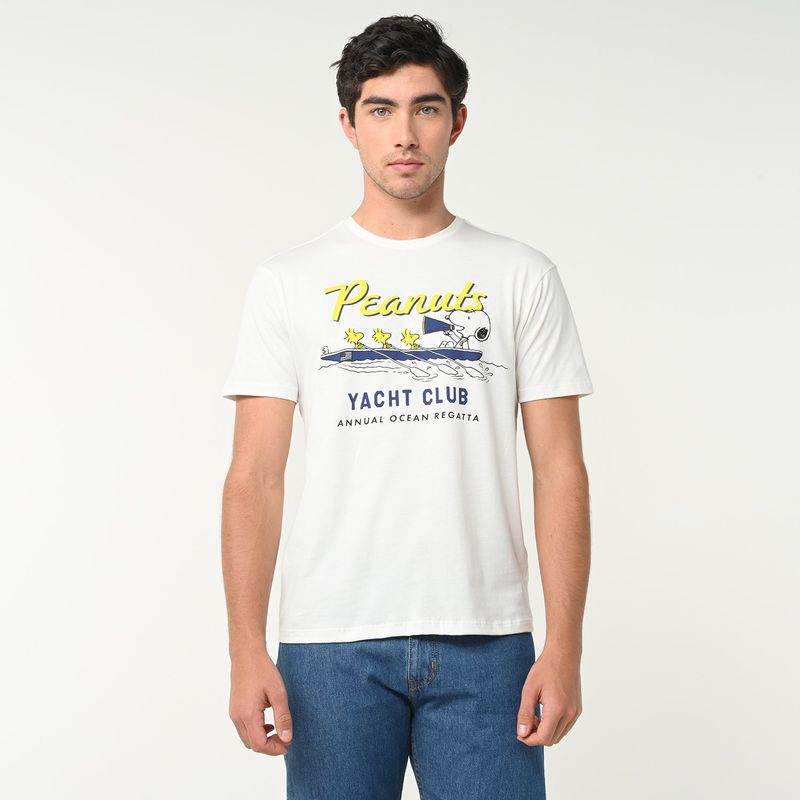 BEARCLIFF - Camiseta Hombre Manga corta con Estampado de Algodón Bearcliff