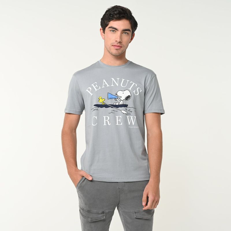 BEARCLIFF - Camiseta Hombre Manga corta con Estampado de Algodón Bearcliff