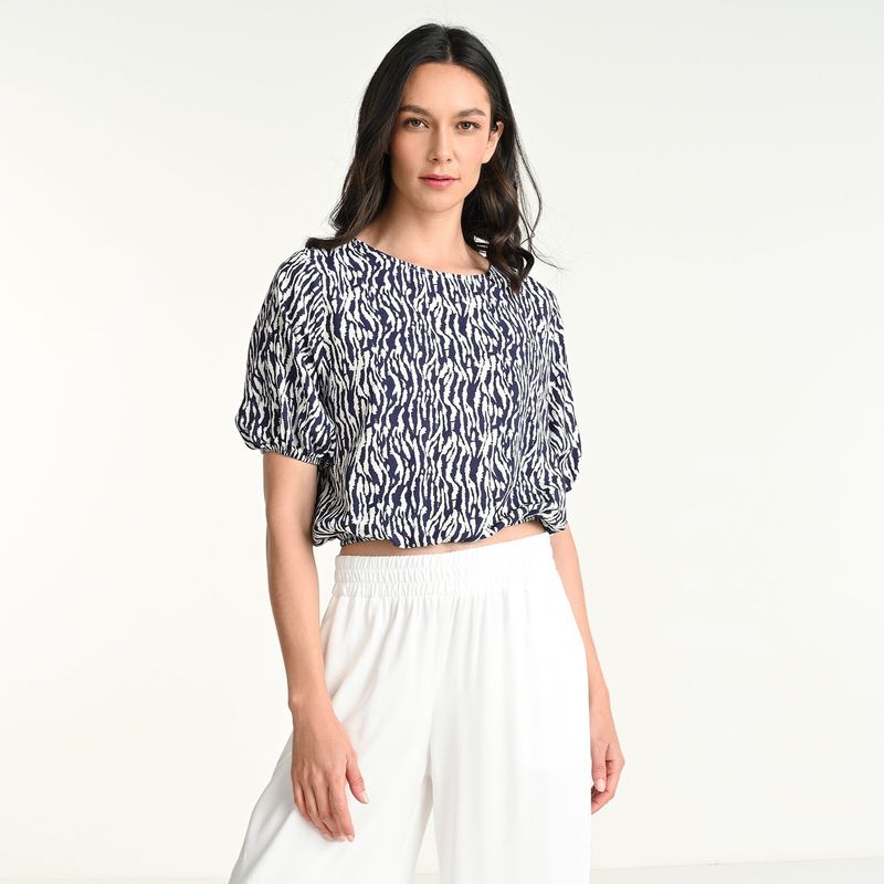 UNIVERSITY CLUB - Blusa Mujer Manga corta de Algodón University Club