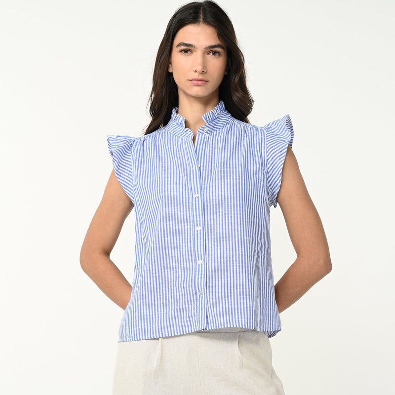 UNIVERSITY CLUB - Blusa Mujer Sin mangas de Algodón University Club