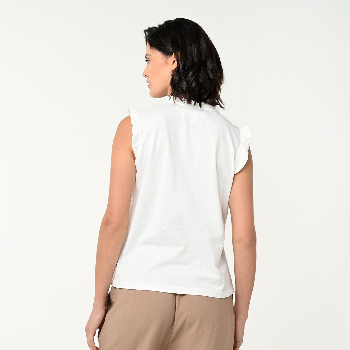 UNIVERSITY CLUB - Blusa Mujer Sin mangas de Algodón University Club Regular fit