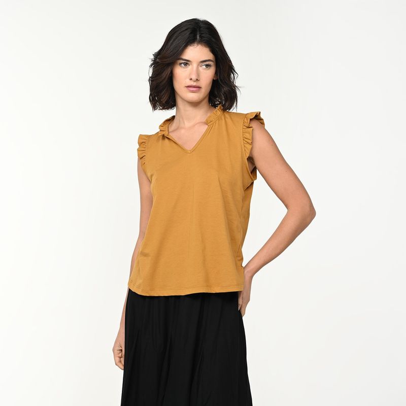 UNIVERSITY CLUB - Blusa Mujer Sin mangas de Algodón University Club