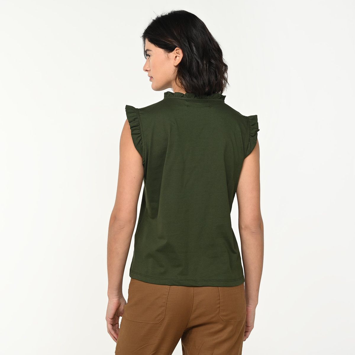 UNIVERSITY CLUB - Blusa Mujer Sin mangas de Algodón University Club Regular fit