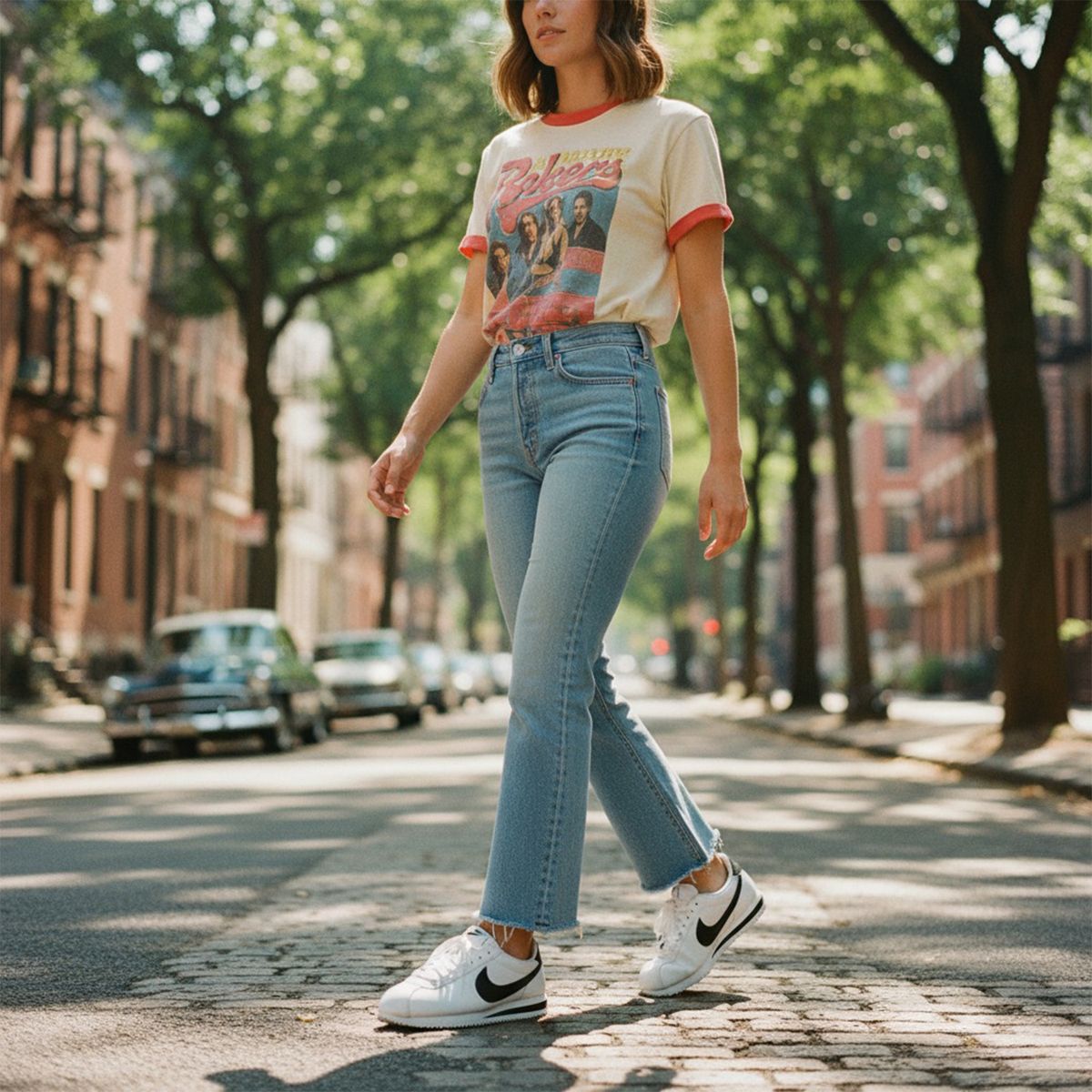 NIKE - Tenis Nike Mujer Moda Cortez Blancos