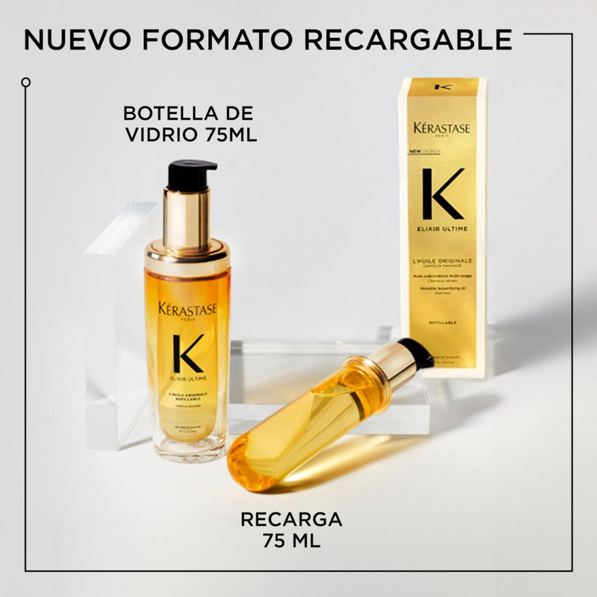 KERASTASE - Aceite capilar Kerastaste Elixir Ultime Original Anti-frizz 75ml