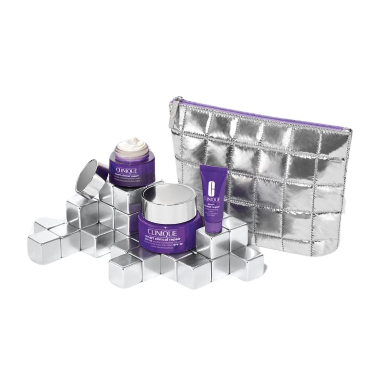 CLINIQUE - Tratamientos antiedad SET SMART MOISTURIZER VALUE Clinique Incluye: Smart Clinical Repair Cream SPF 30 50ml + Smart Clinical Repair Eye Cream 15ml + Smart Clinical Repair Serum 10 (Tube)