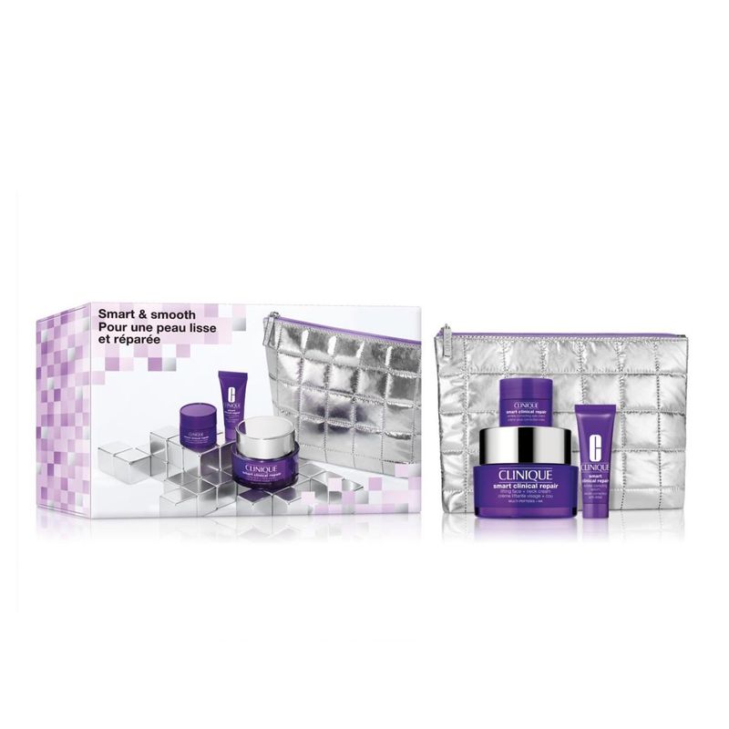 CLINIQUE - Tratamientos antiedad SET SMART LIFT VALUE Clinique Incluye: Smart Clinical Repair Lifting Face + Neck Cream 50ml + Wrinkle Correcting Eye Cream 5ml