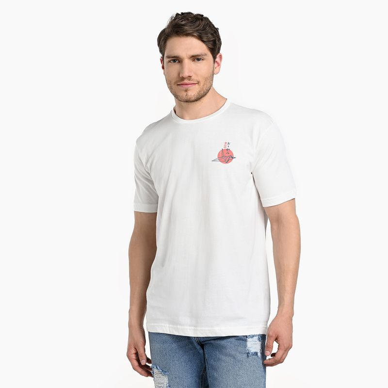 BEARCLIFF - Camiseta Hombre Manga corta con Estampado de Algodón Bearcliff