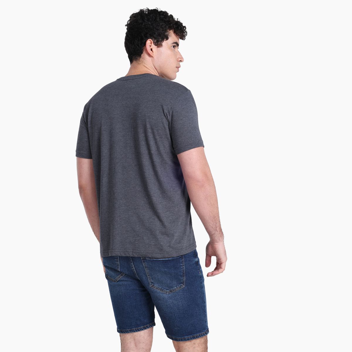 BEARCLIFF - Camiseta Hombre Manga corta con Estampado de Algodón Bearcliff