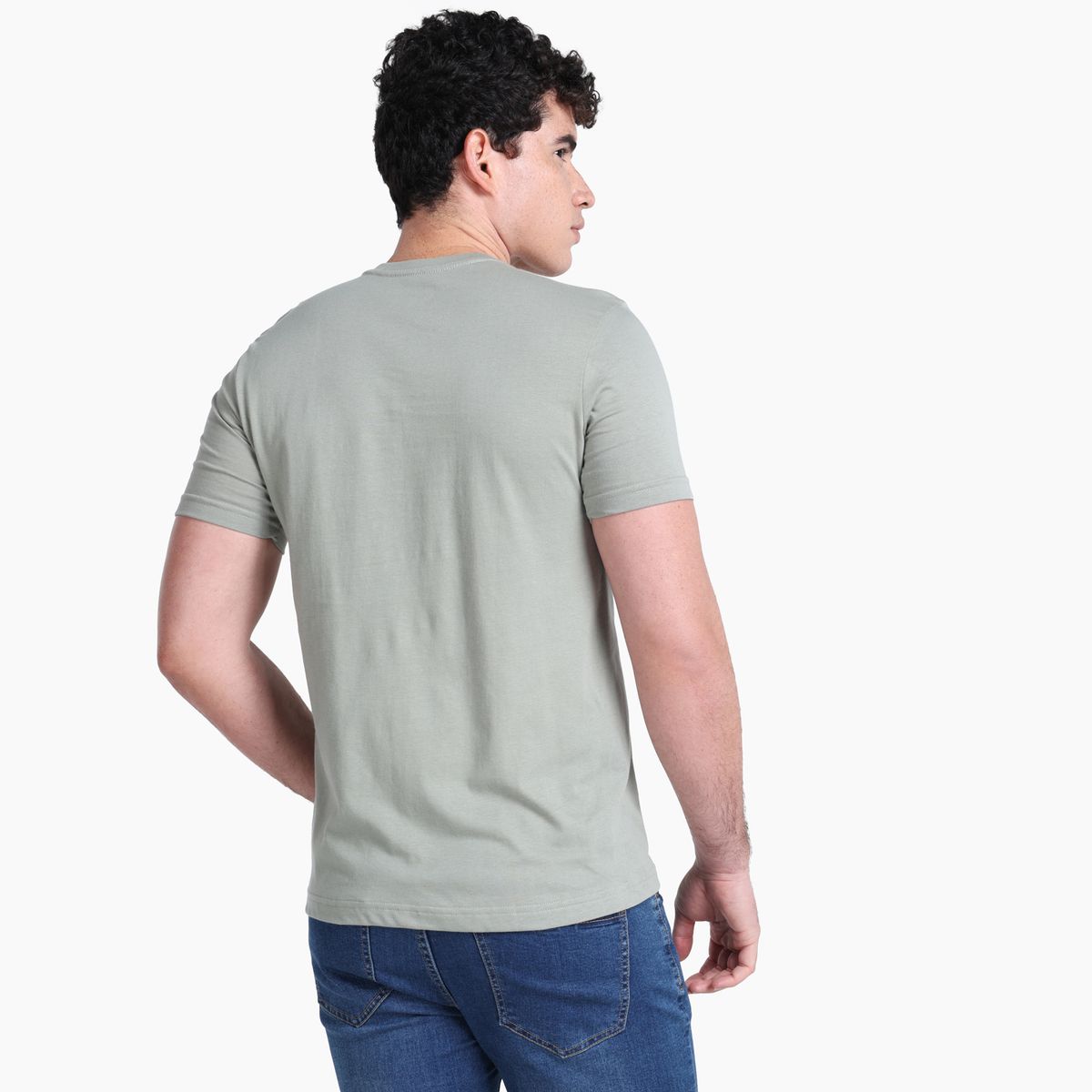 BEARCLIFF - Camiseta Hombre Manga corta con Estampado de Algodón Bearcliff