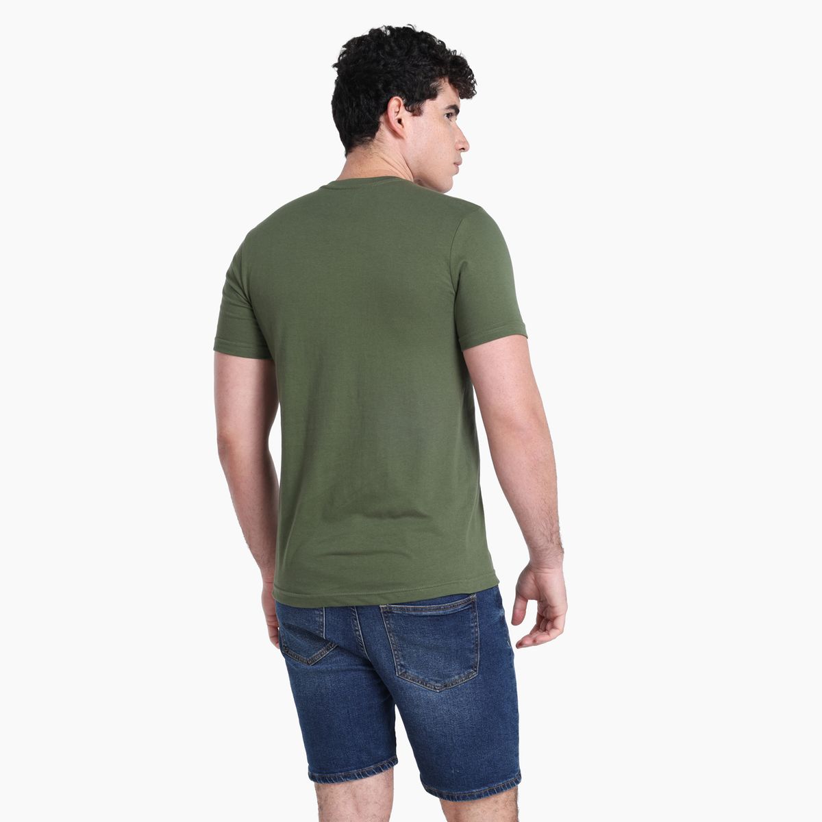 BEARCLIFF - Camiseta Hombre Manga corta con Estampado de Algodón Bearcliff