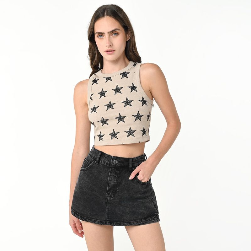 DENIMLAB - Camisetas Mujer Sin mangas Denimlab