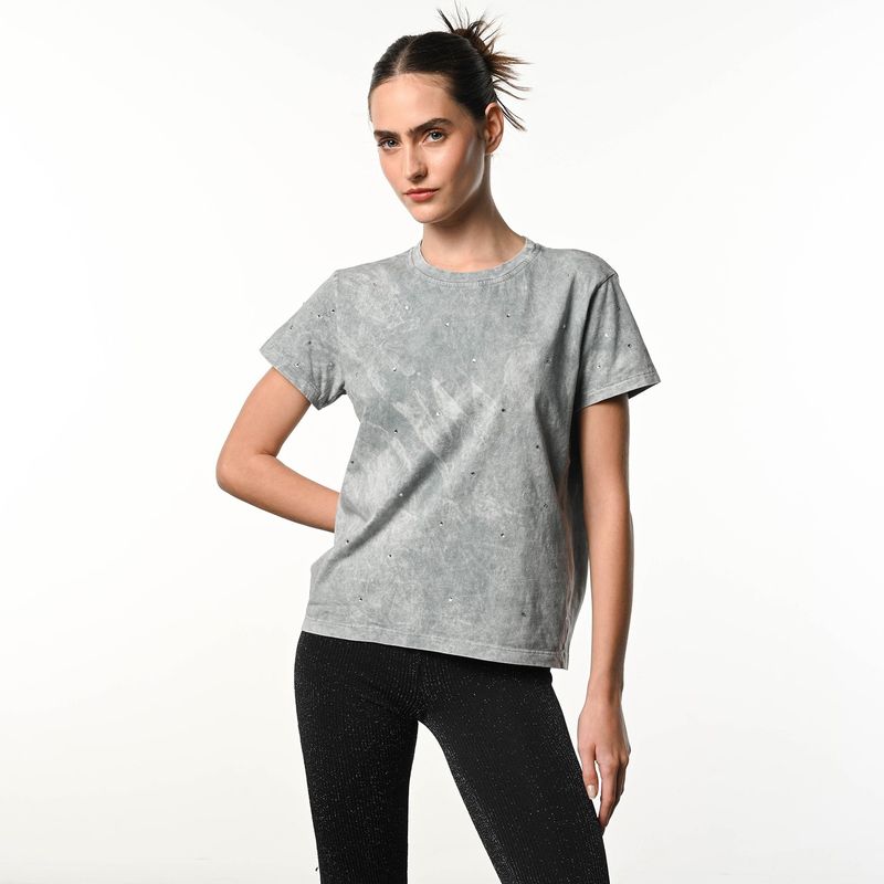 DENIMLAB - Camiseta Mujer Manga corta de Algodón Denimlab