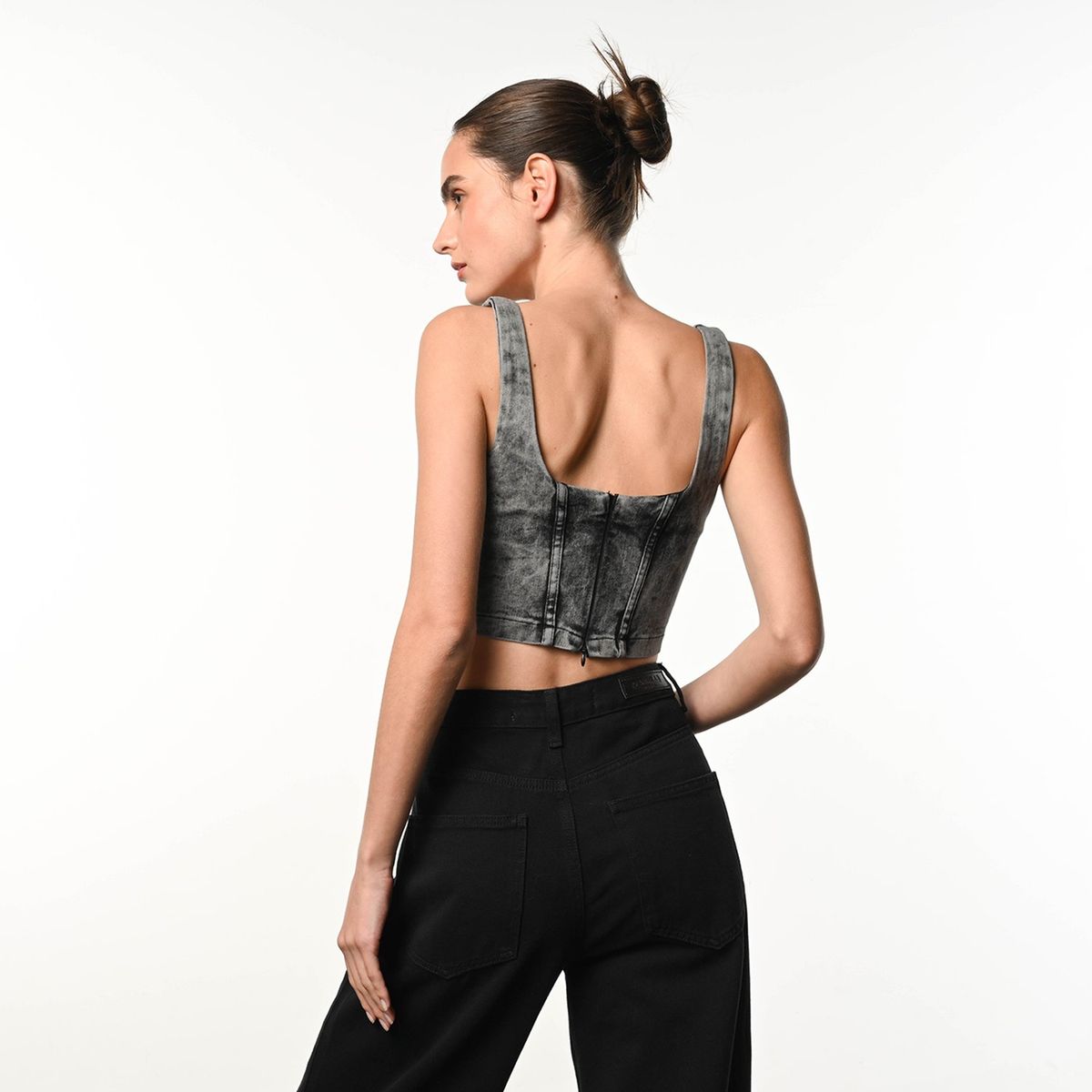 DENIMLAB - Top Mujer Sin mangas de Algodón Denimlab