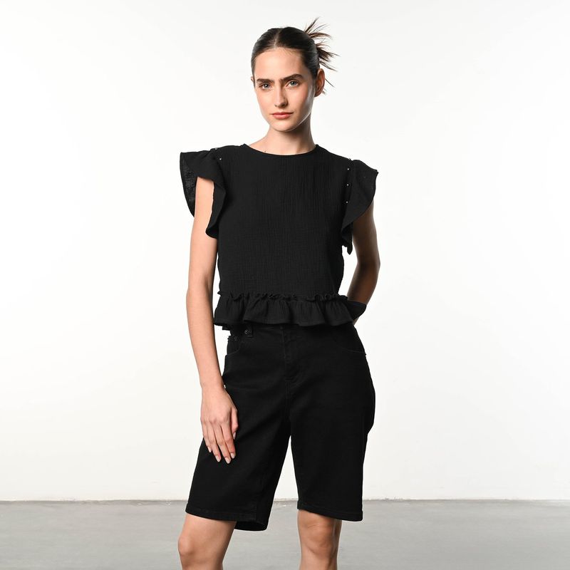 DENIMLAB - Blusa Mujer Sin mangas de Algodón Denimlab