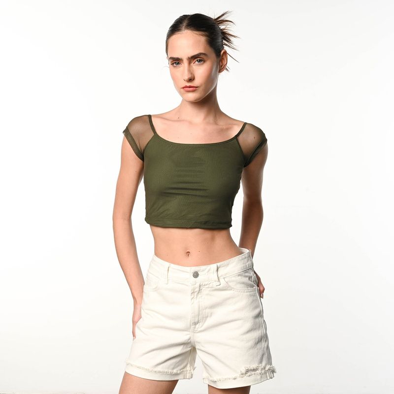 DENIMLAB - Top Mujer Manga corta Denimlab
