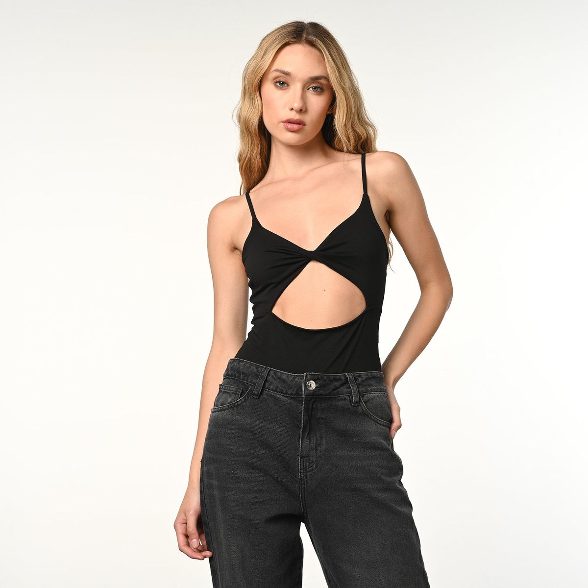 DENIMLAB - Body Mujer Sin mangas de Algodón Denimlab