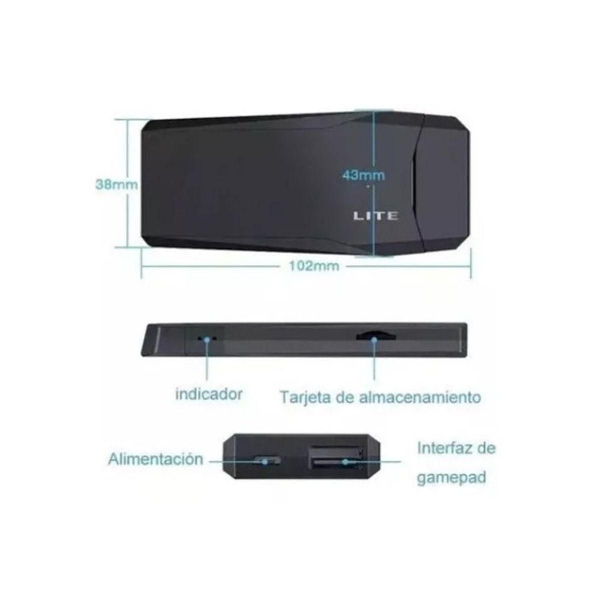 GENERICO - Consola de videojuegos retro M8 incluye controles