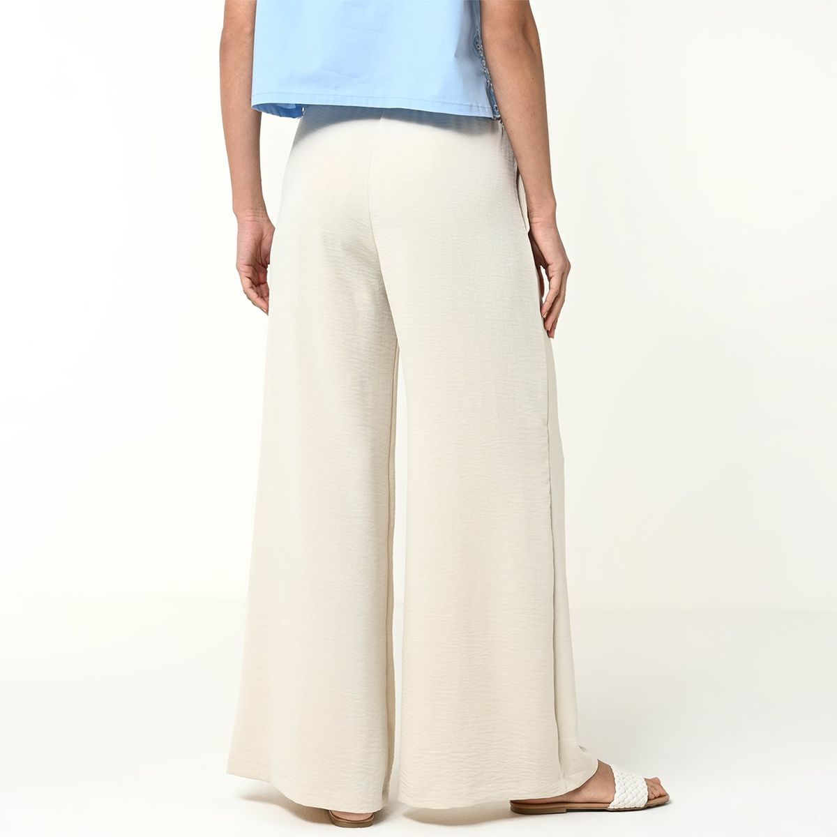 BASEMENT - Pantalón Wide leg Mujer Tiro medio Basement