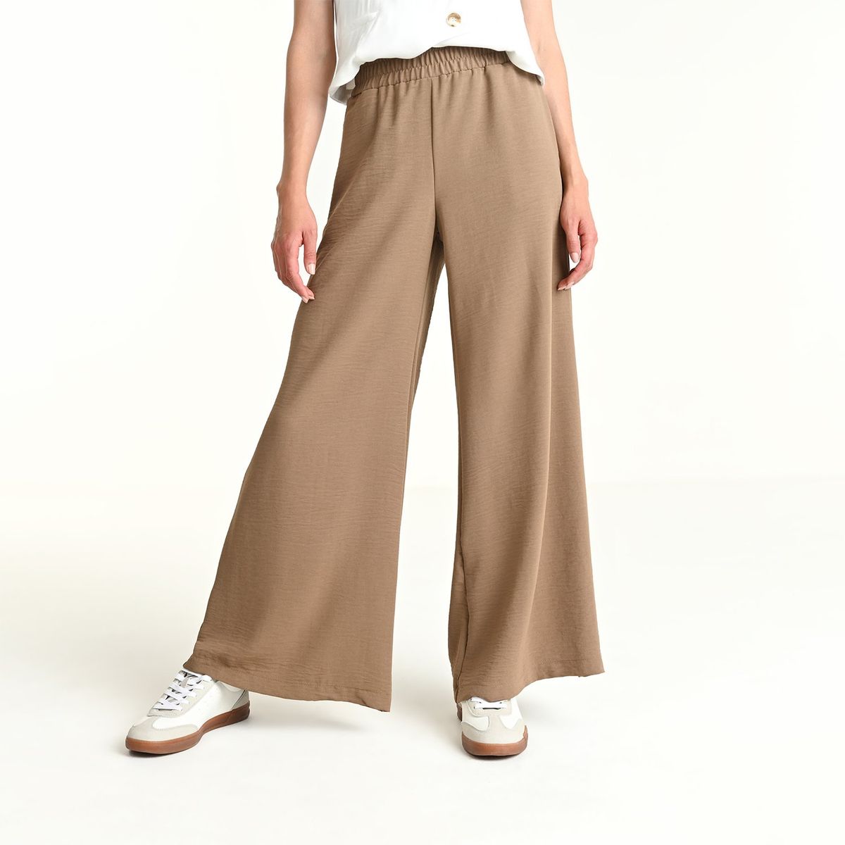BASEMENT - Pantalón Wide leg Mujer Tiro medio Basement