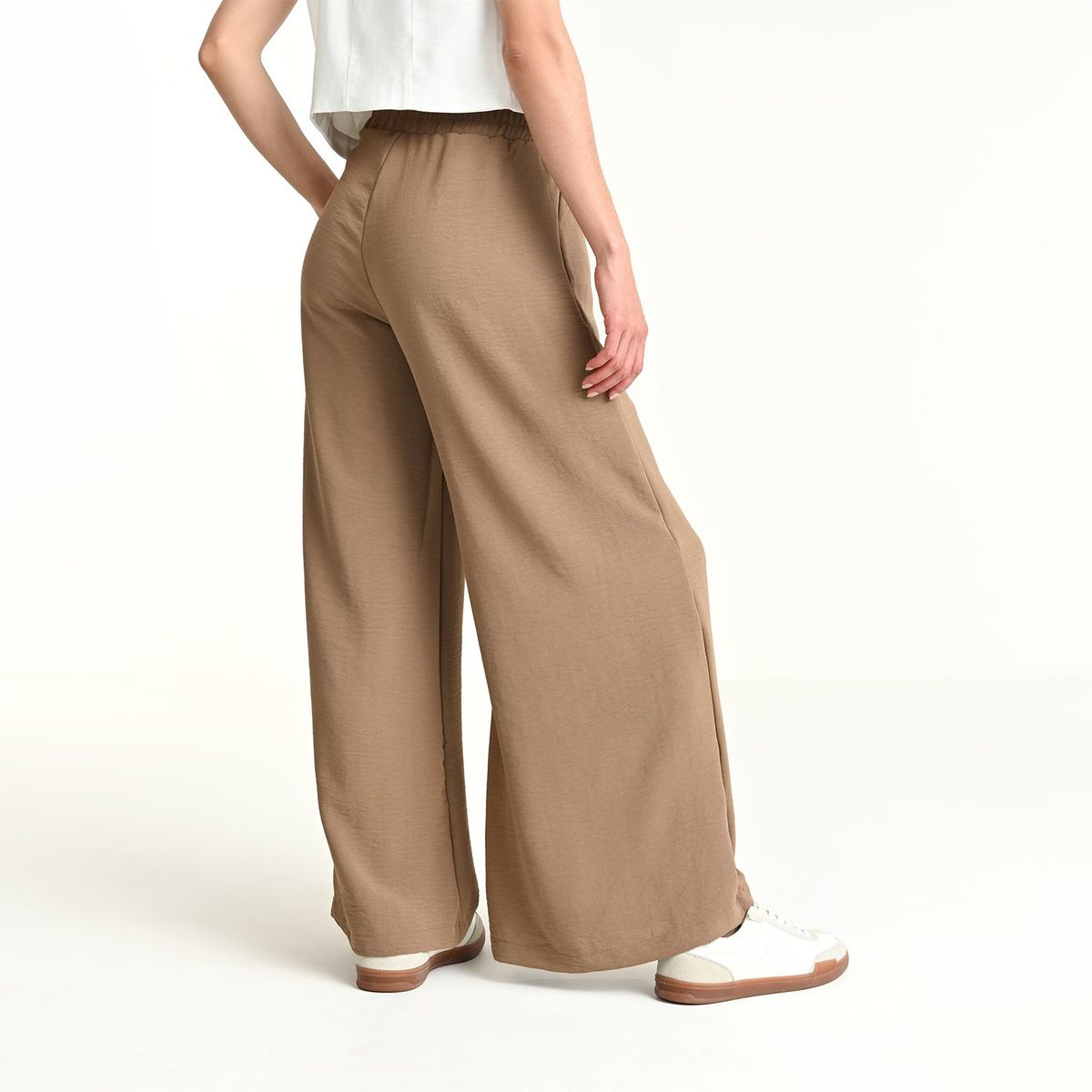 BASEMENT - Pantalón Wide leg Mujer Tiro medio Basement
