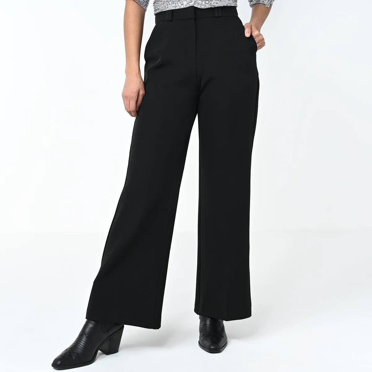 BASEMENT - Pantalón Culotte Mujer Tiro alto Basement