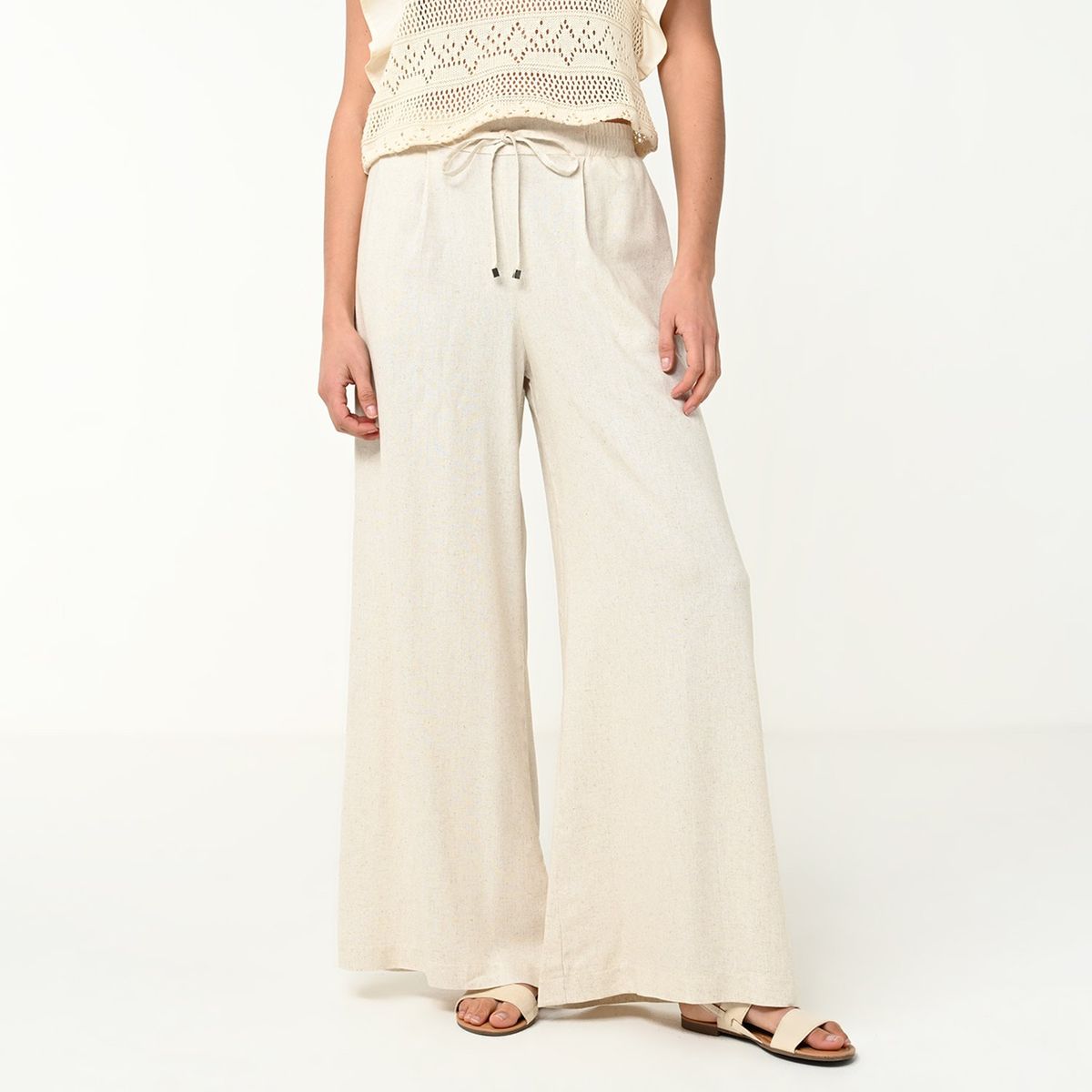 BASEMENT - Pantalón Recto Mujer Tiro alto Basement