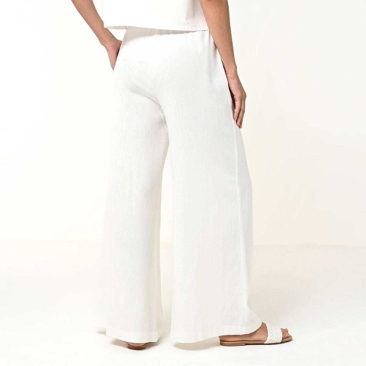 BASEMENT - Pantalón Recto Mujer Tiro alto Basement