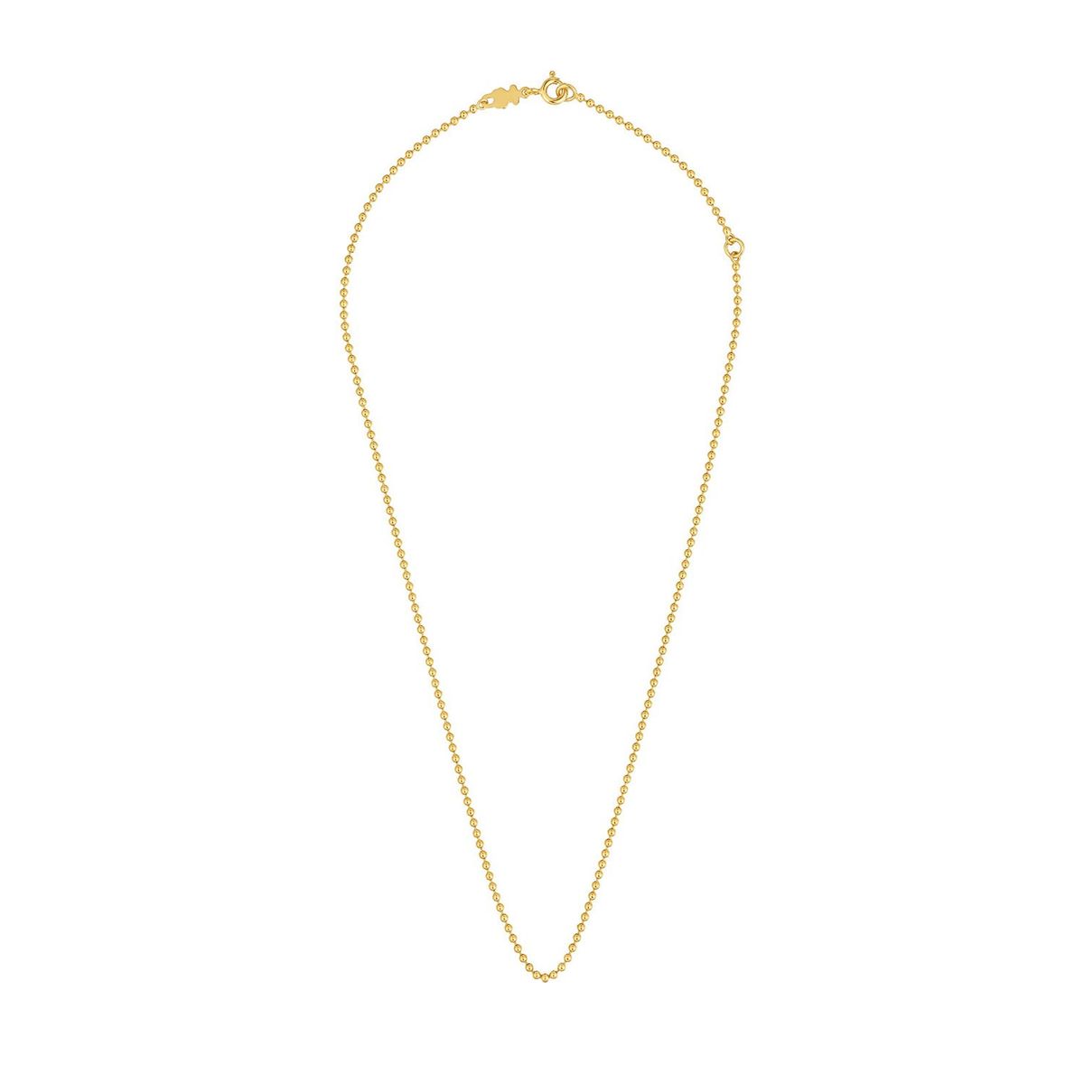 TOUS - Gargantilla con baño de oro de 18 kt sobre plata con bolas 45 cm TOUS Basics