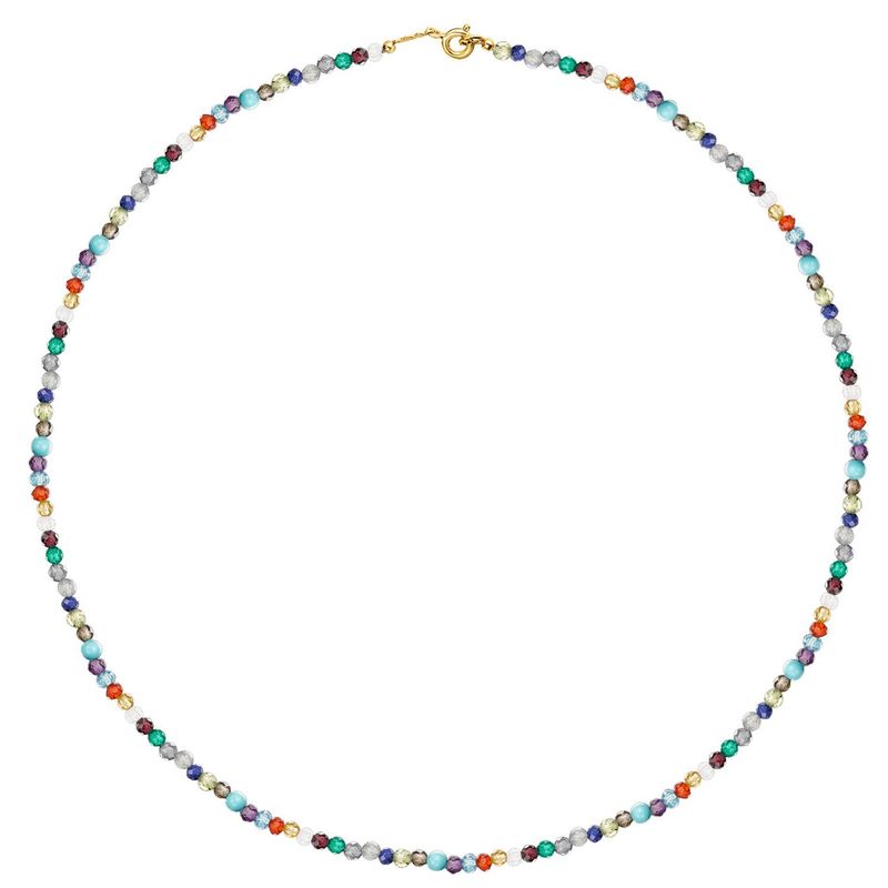 TOUS - Cadena TOUS Good Vibes con baño de oro 18 kt sobre plata y gemas
