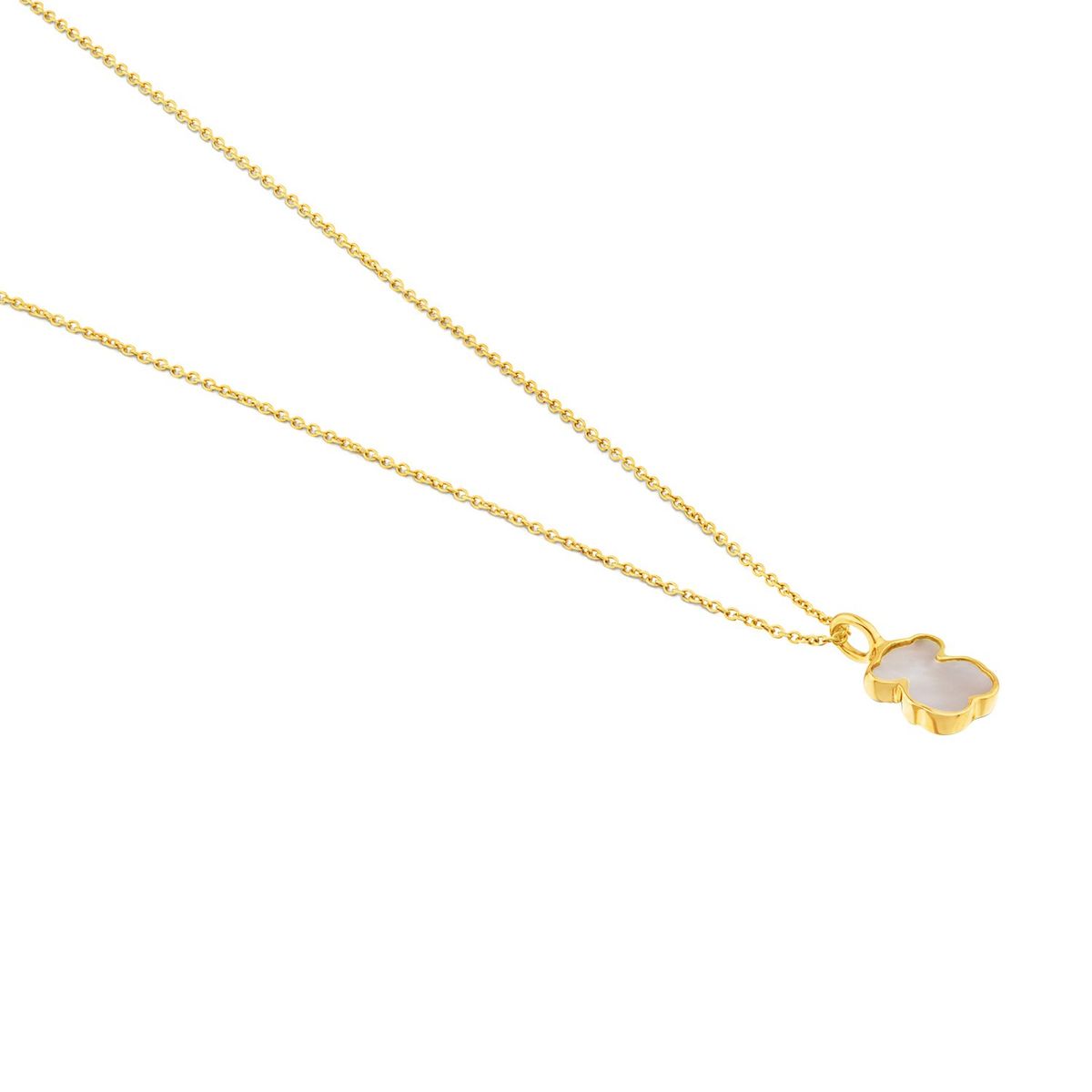 TOUS - Collar XXS oso de Oro y Nacar