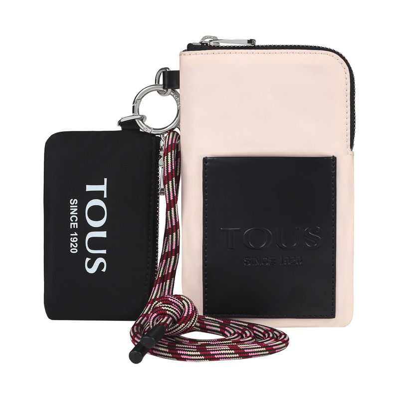 TOUS - Portamóvil y mini neceser Empire Soft nude y negro