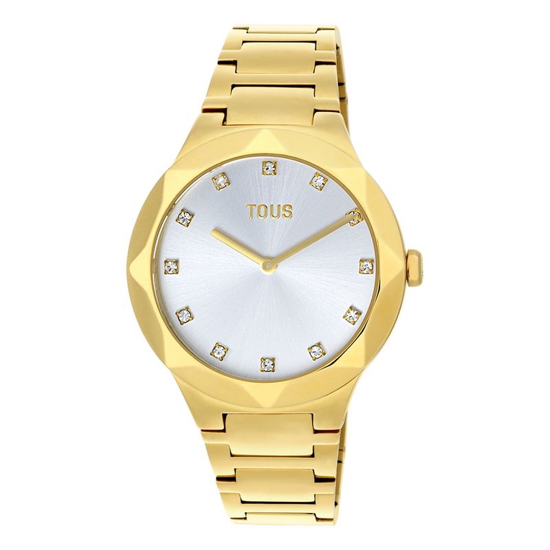 TOUS - Reloj analógico con brazalete de acero IPG dorado Karat Round