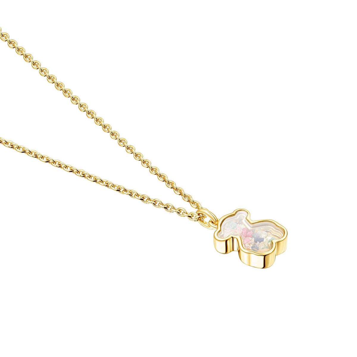 TOUS - Collar Areia con baño de oro 18 kt sobre plata y multi gemas