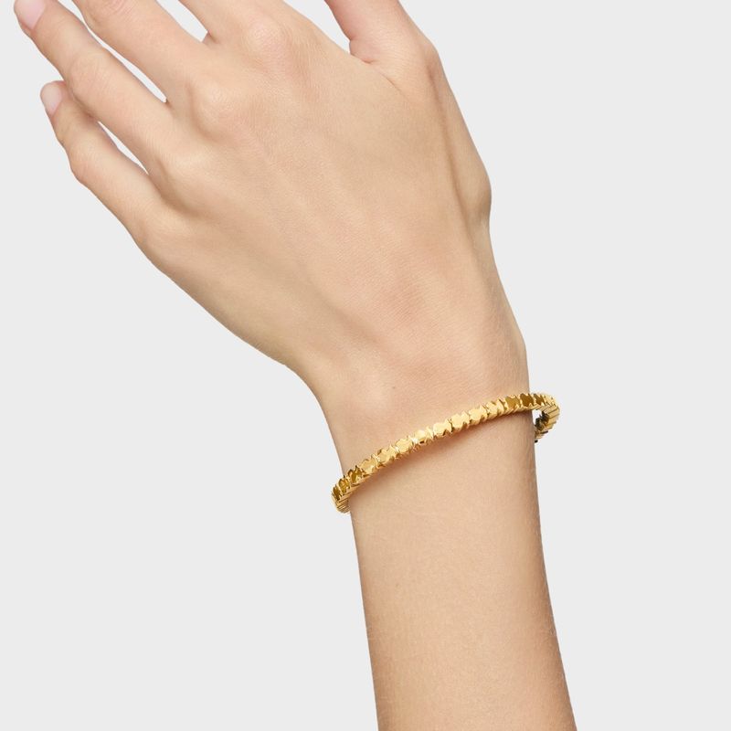 Pulsera Straight osos con baño de oro 18 kt sobre plata TOUS