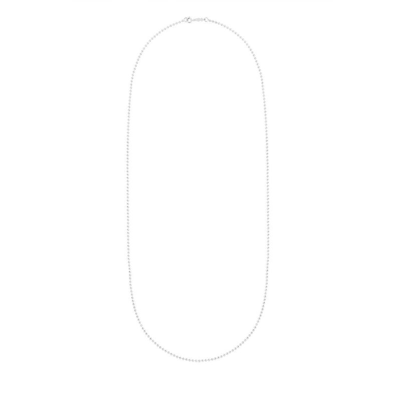 TOUS - Gargantilla larga de plata con bolas, 80 cm Chain