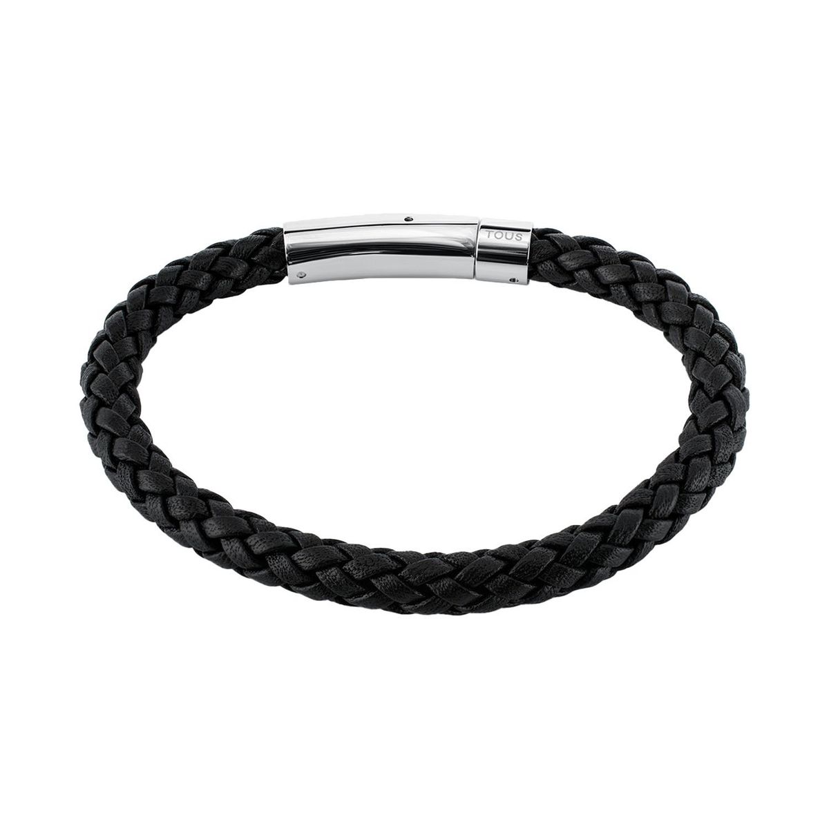 TOUS - Pulsera TOUS Man en acero y cuero trenzado