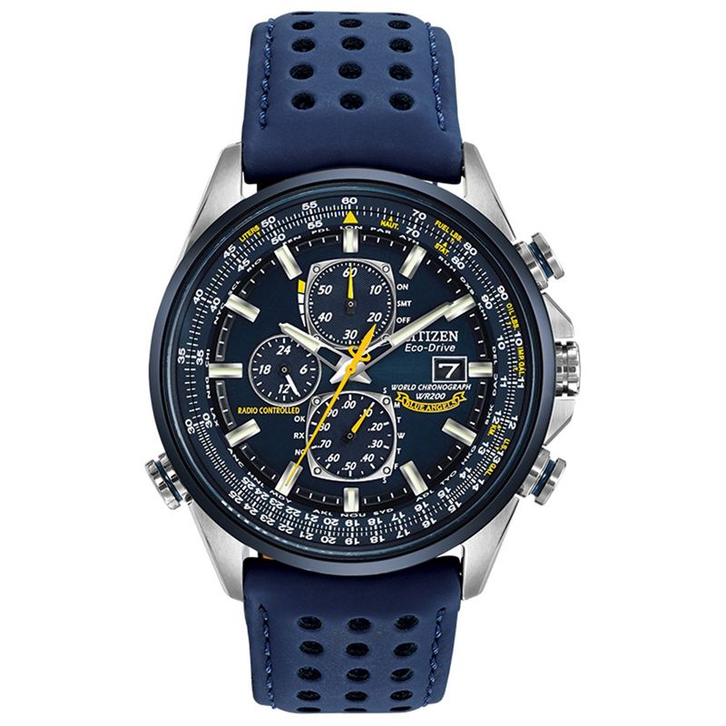 CITIZEN - Reloj Citizen Hombre Sport Luxury. Reloj Cuero Azul AT8020-03L
