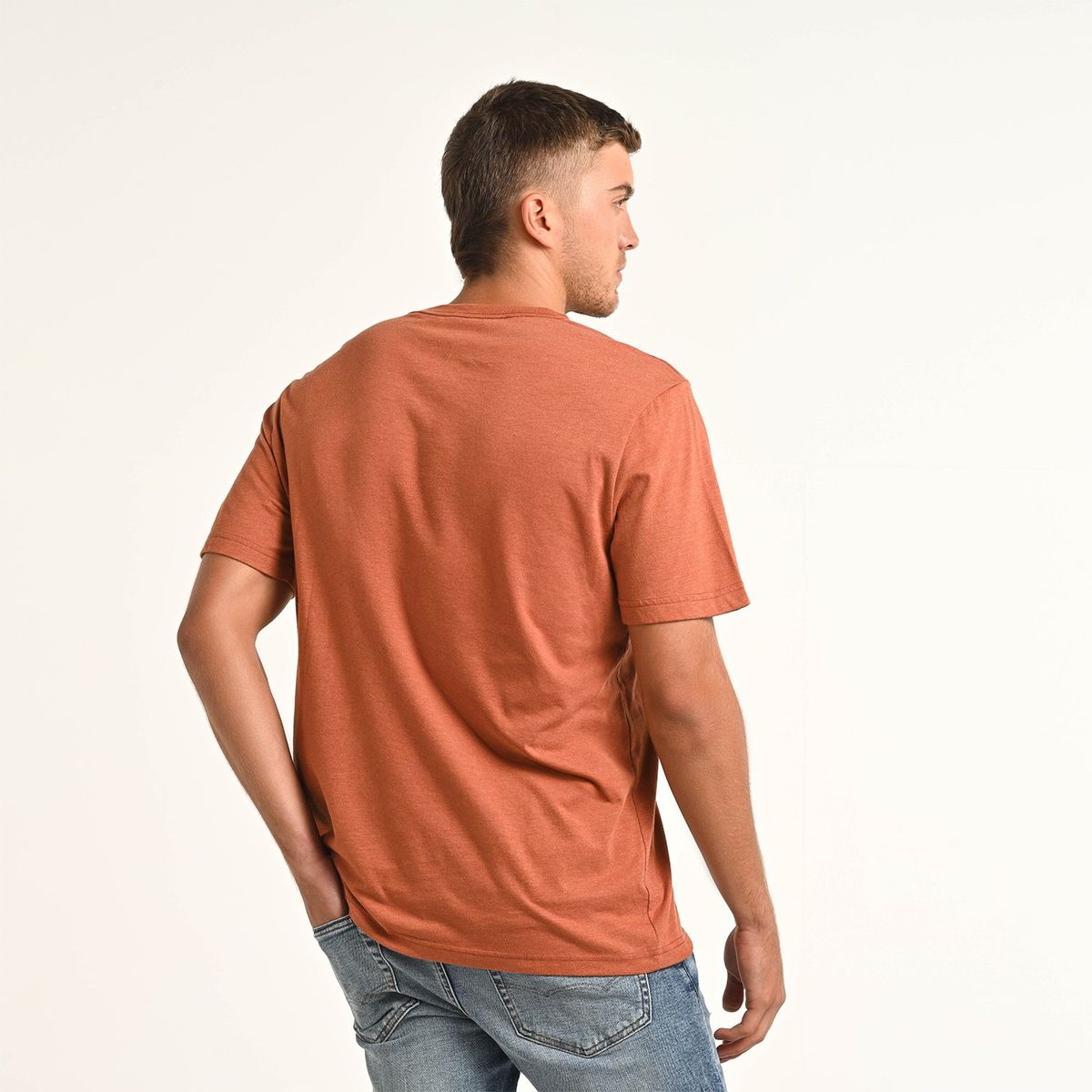 AMERICAN EAGLE - Camiseta Hombre Manga corta con Logo de Algodón American Eagle 