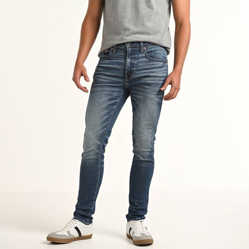 AMERICAN EAGLE - Jean 5 Bolsillos Hombre Skinny de Algodón American Eagle