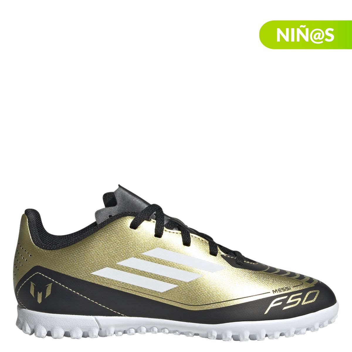 ADIDAS - Guayos para pasto sintético Adidas F50 Club TF J Messi Niño 