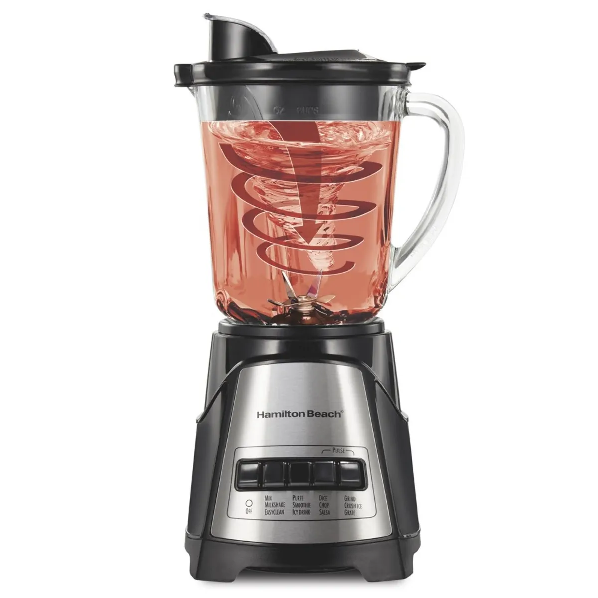 HAMILTON BEACH - Licuadora y picador de alimentos 2 en 1 Hamilton Beach 700 W 12 velocidades