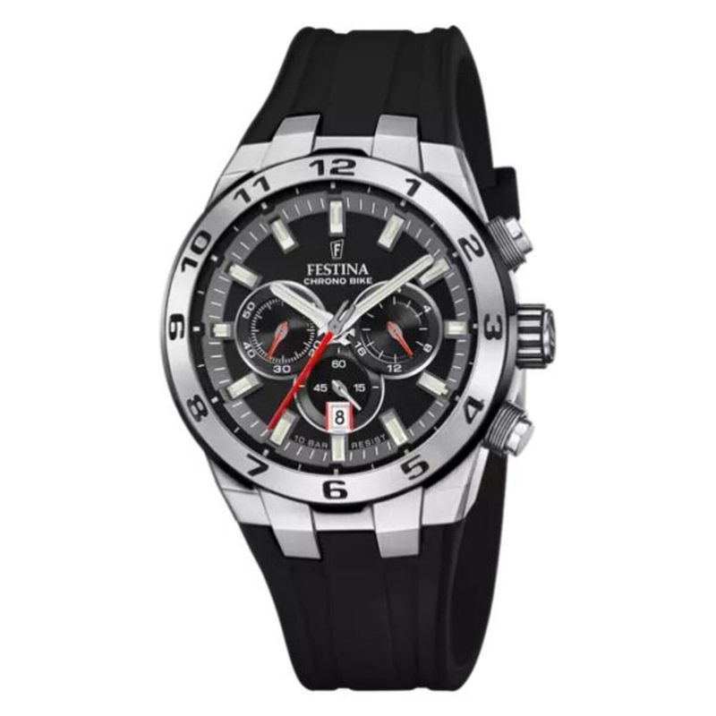 FESTINA - Reloj Festina para Hombre Chrono Bike . Reloj Análogo Silicona Negro