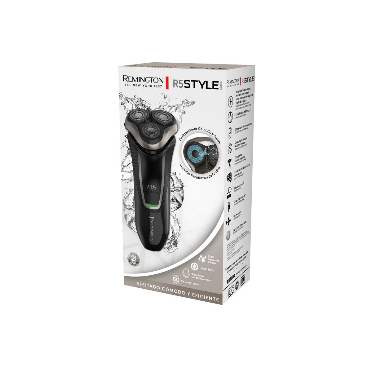 REMINGTON - Afeitadora rotativa Remington Style Series R5, R5011