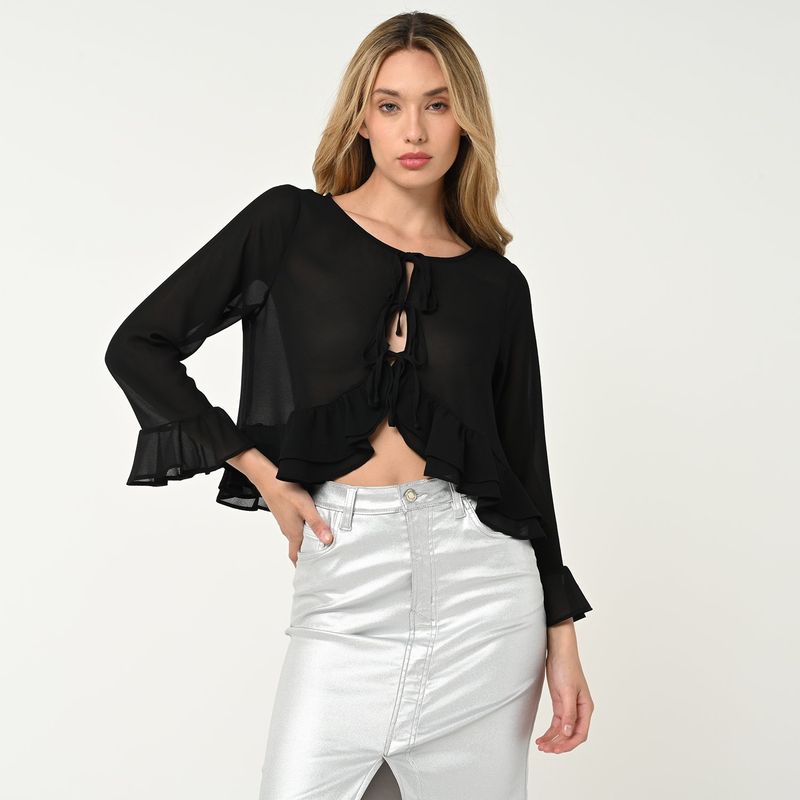 SYBILLA - Blusa Mujer Manga larga Sybilla