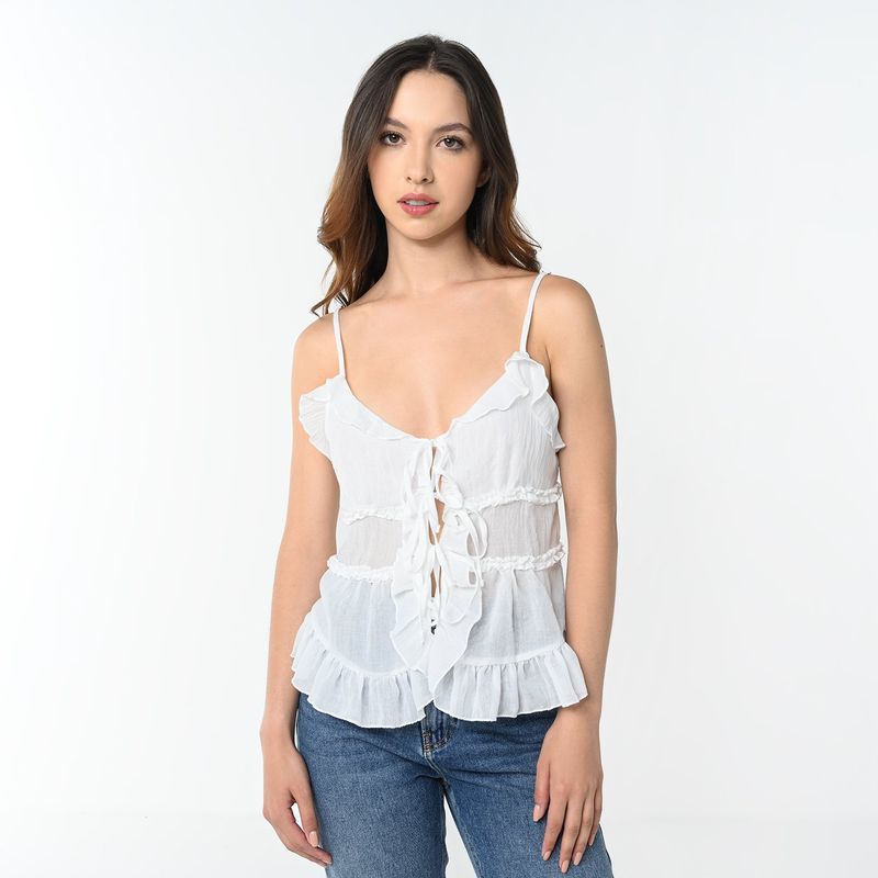SYBILLA - Blusa Mujer Sin mangas Sybilla