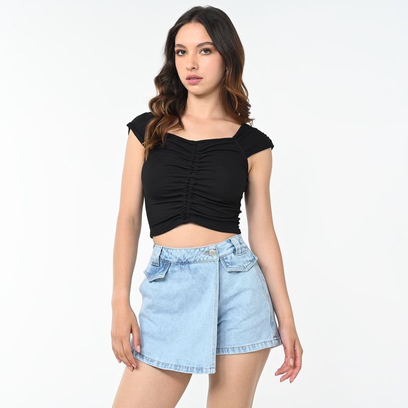 SYBILLA - Blusa Mujer Manga corta Sybilla