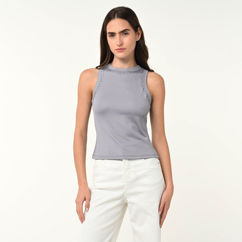 SYBILLA - Blusa Mujer Sin mangas Sybilla